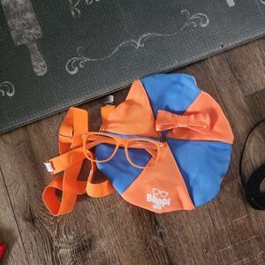 SOLD Blippi Blue and Orange Hat with Glasses